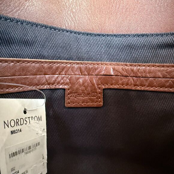 NWT Madewell The Medium Transport Tote Printed Calf Hair Edition in Pecan Multi - Picture 13 of 15